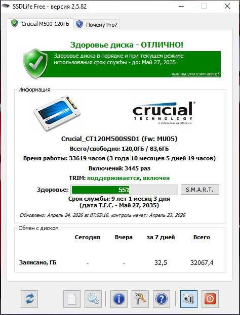 Системный блок в рабочем состоянии