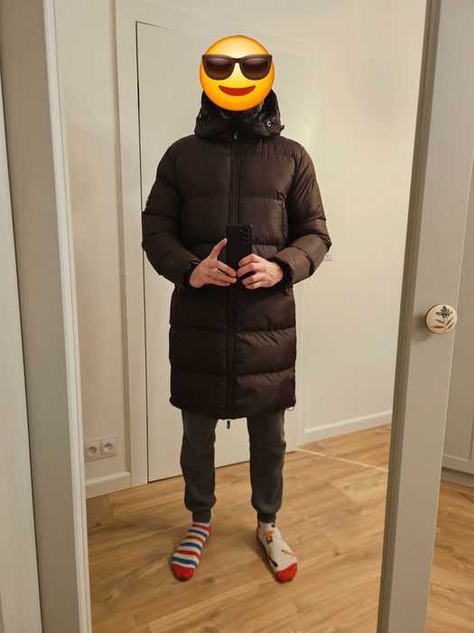 Mexx kurtka zimowa / płaszcz męski ciemnobrązowy