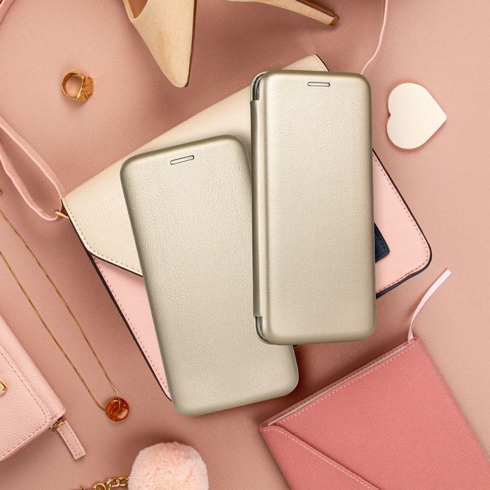 Etui z klapką na Samsung S24 ULTRA Elegance Book złote