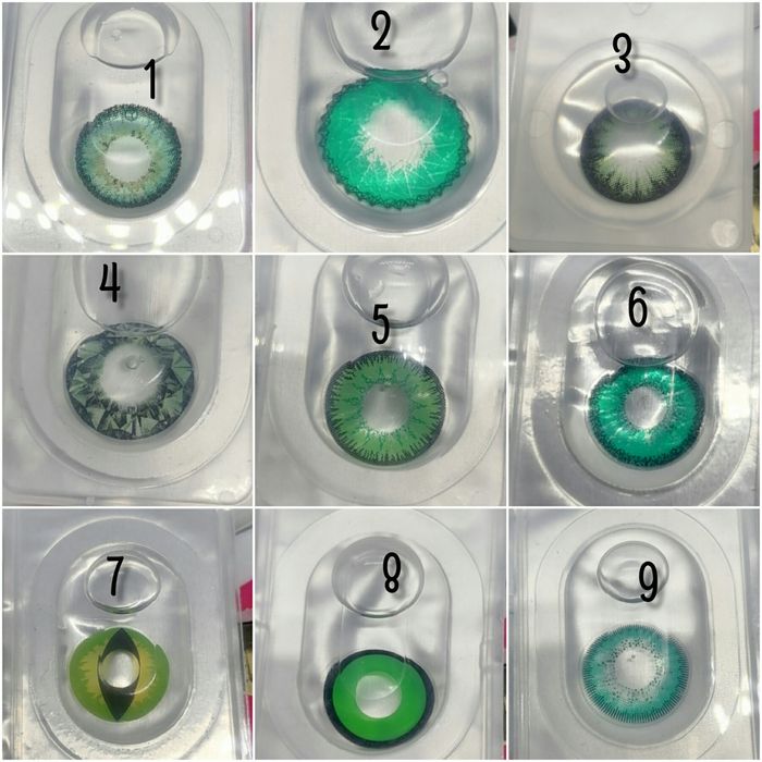 карнавальні кольорові контактні лінзи без діоптрій.  Пара