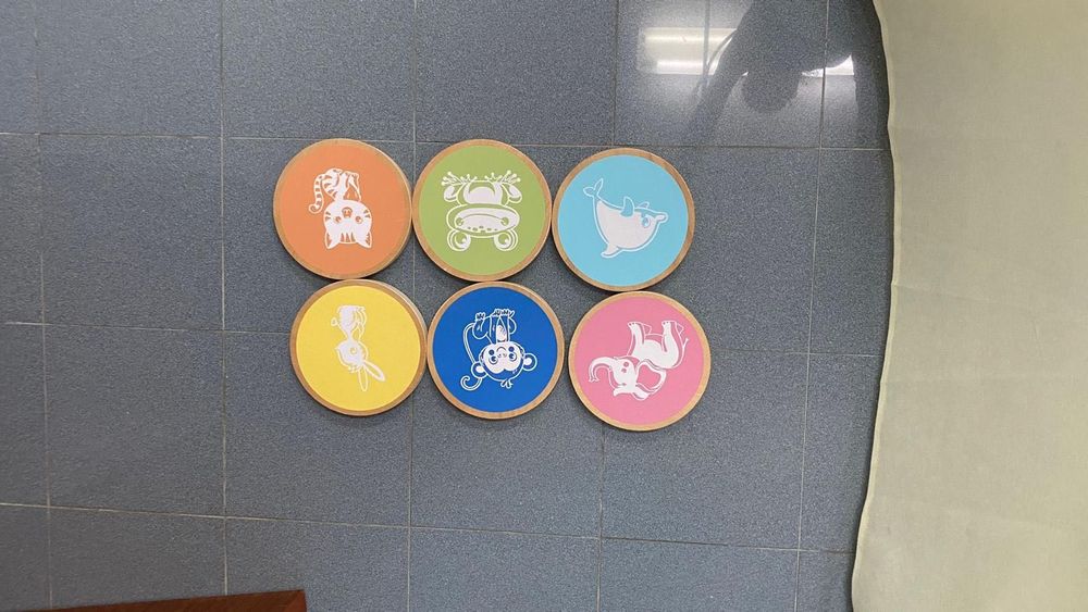 Bolachas para chão de equilíbrio