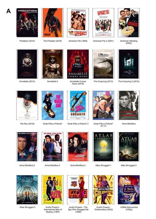 DVDs com filmes e conteúdos diversos – coleção organizada