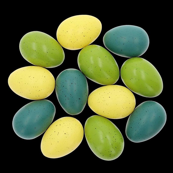 Pisanki wielkanocne w pudełku 12 szt. 6 cm