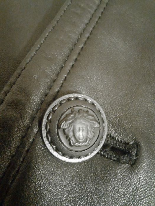 Шкіряна жилетка Versace