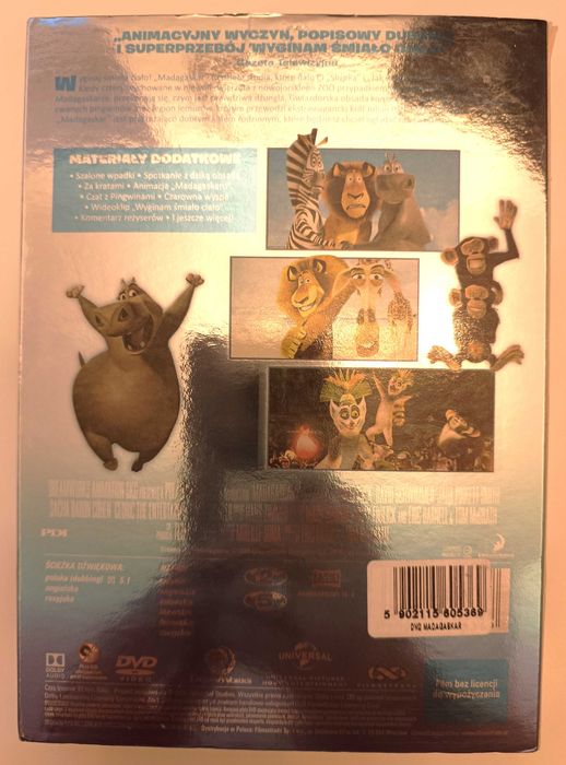 DVD Madagaskar  polska, English, Russkij