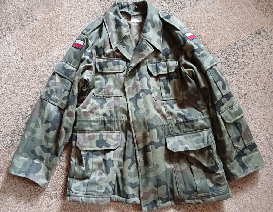 Kurtka wojskowa WZ 130 MON, rozm 92/166 z podpinką.