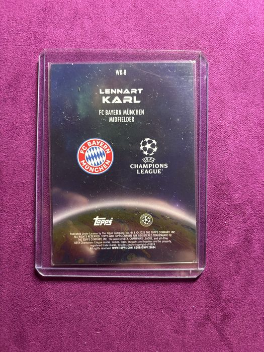 Lennart Karl wonderkids rookie card topps