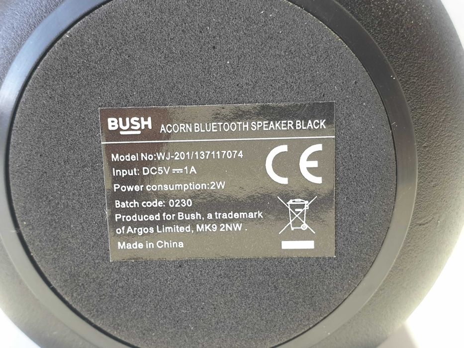 колонка портативна Bush Acorn Bluetooth Speaker WJ201
