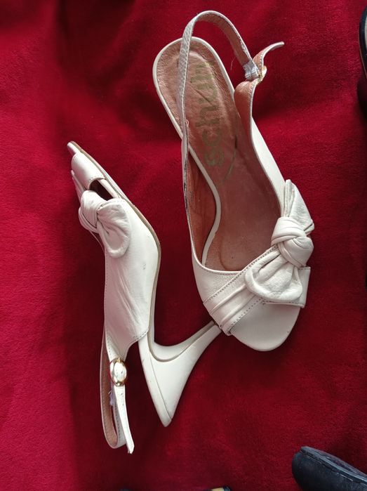 Buty szpilki damskie rozmiar 39 tanio czarne beżowe Marks Spencer