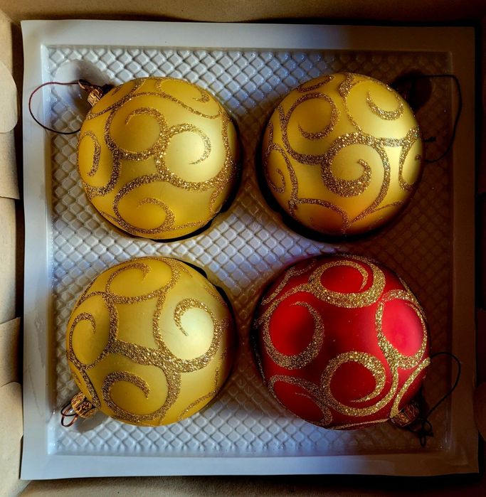 Ёлочные Новогодние игрушки СССР стеклянные Шары