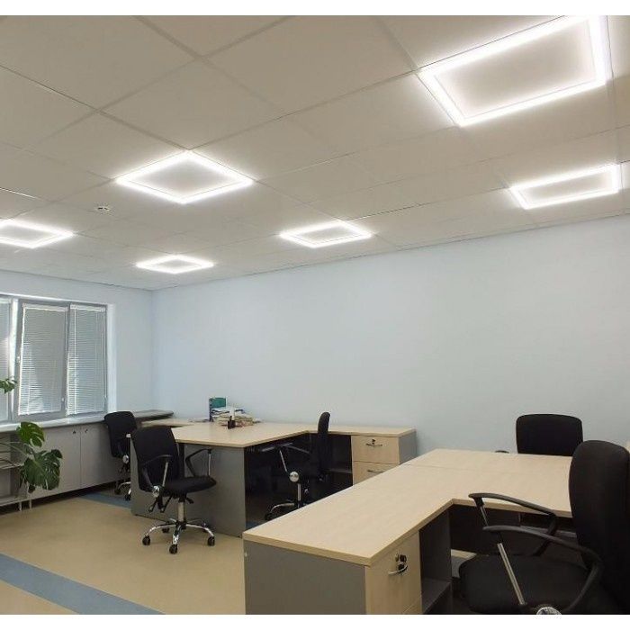 LED світильник офісний АРТ рамка 48Вт 4320Лм 60x60см є великий вибір