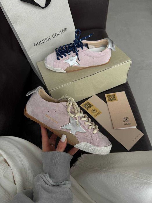 Golden Goose True Star КРОССОВКИ КЕДИ новые оригинал розовые женские