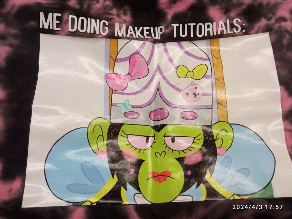Bluza Atomówki Mojo Jojo efekt tid dye oversize r. S