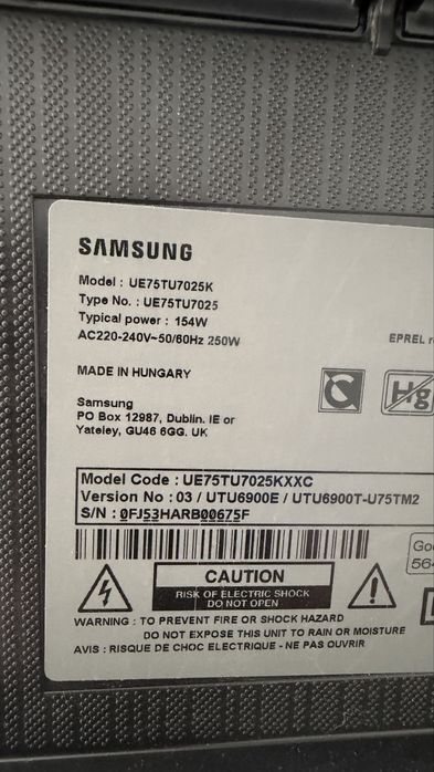 Tv samsung 75 polegadas