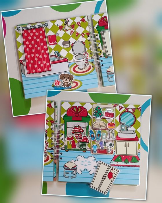 Тока бока Зимовий відпочинок альбом на липучках подарунок дитині