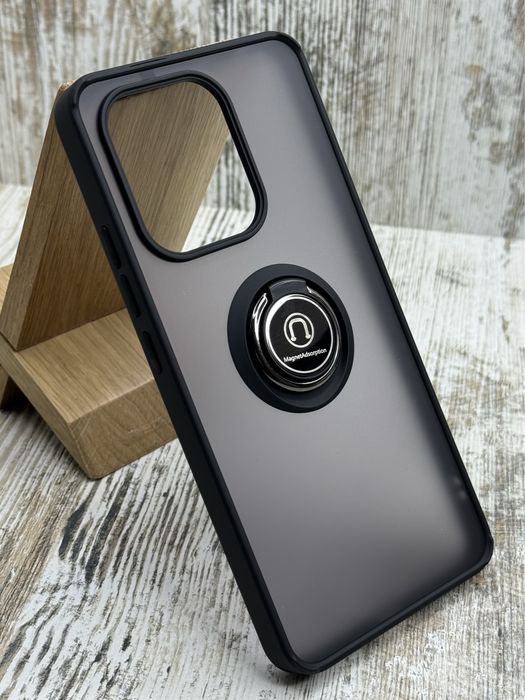 Чехол противоударный на Xiaomi Redmi Note 13/ Note 13 4G  Магнит. Кольцо. Чохол
