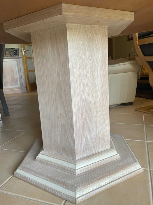 Mesa de Jantar com 4 cadeiras em faia patinada