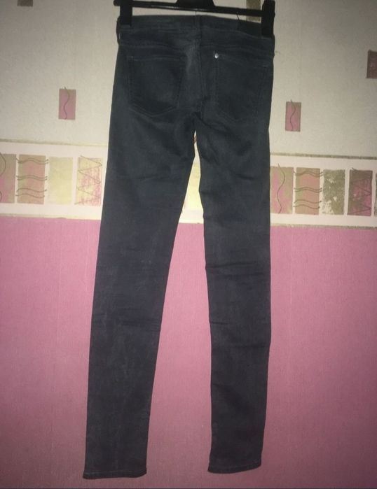H&M nowe Spodnie Szare Dżinsy skinny jeans rurki. XS