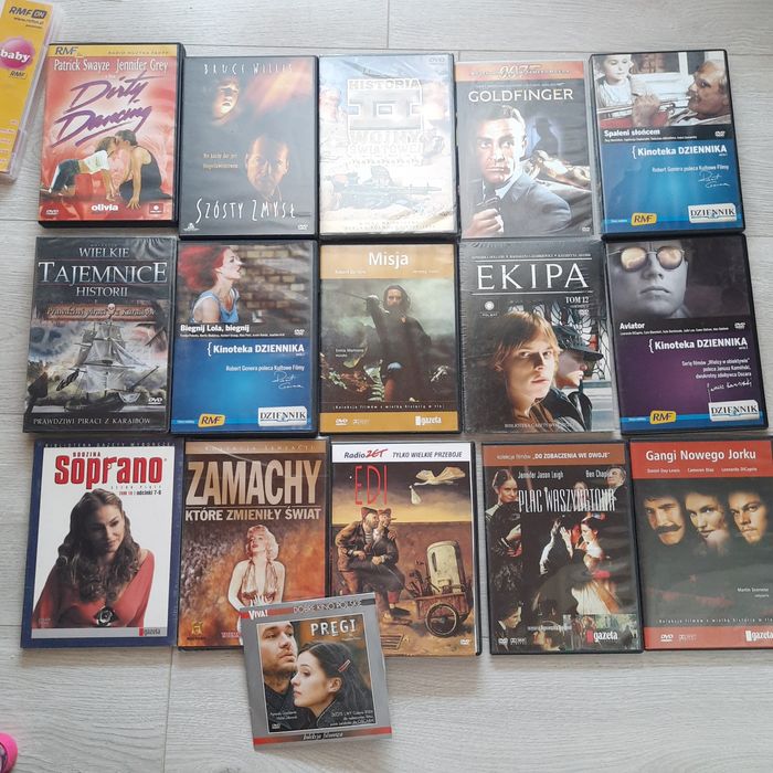 Dvd płyty - filmy różne np.dirty densing itd.16szt.