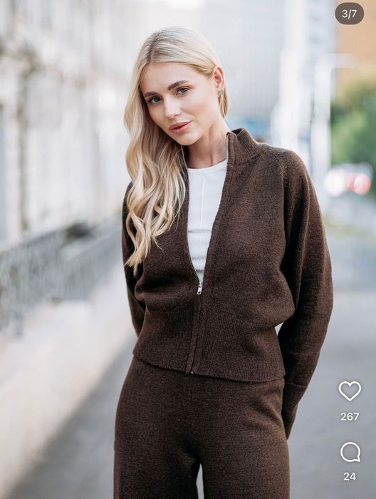 Вʼязаний теплий костюм новий