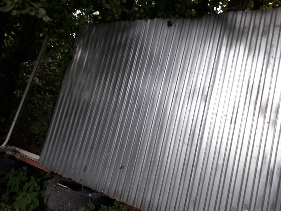 Ворота гаражные металические /нерж/