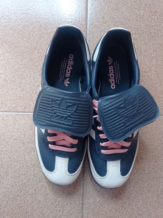 Sapatilhas adidas Samba LT azuis e branca 42,5s