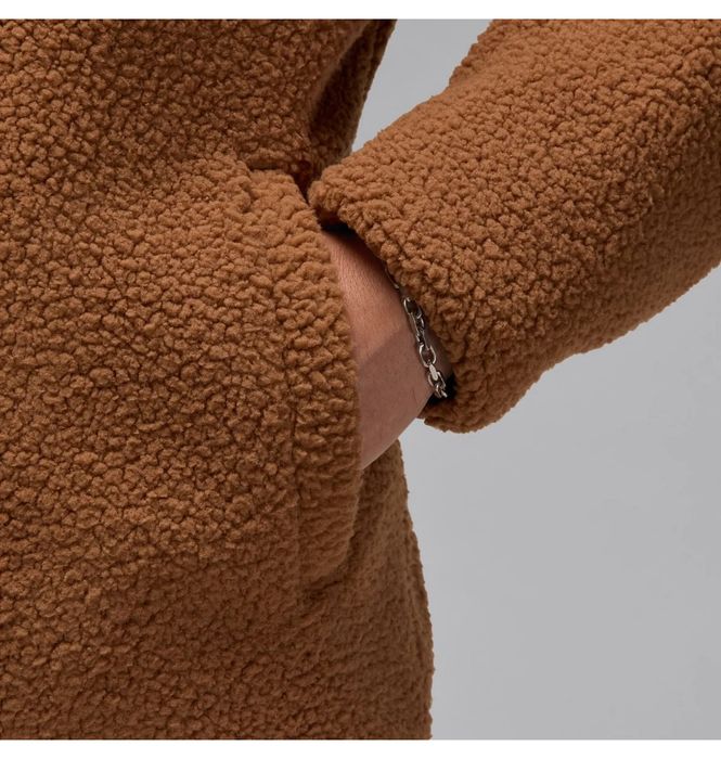 Оригінал! Зіп Худі Jordan Sherpa (коричневе) (S, M, L)