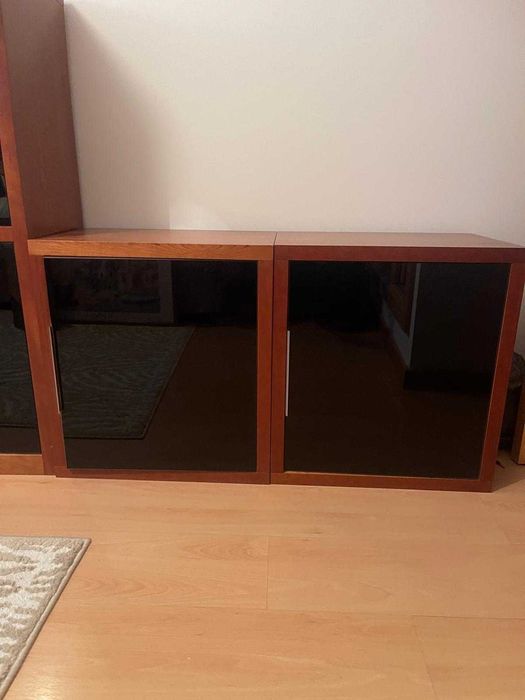 Elegante Móvel de Sala em Cerejeira com Mesa de Centro | Excelente Estado