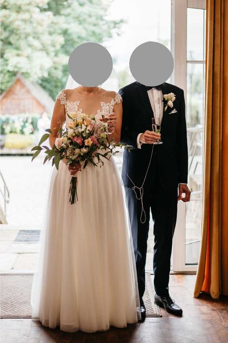 Suknia ślubna - Margarett - Nike - rozmiar 38, 175 cm + obcas