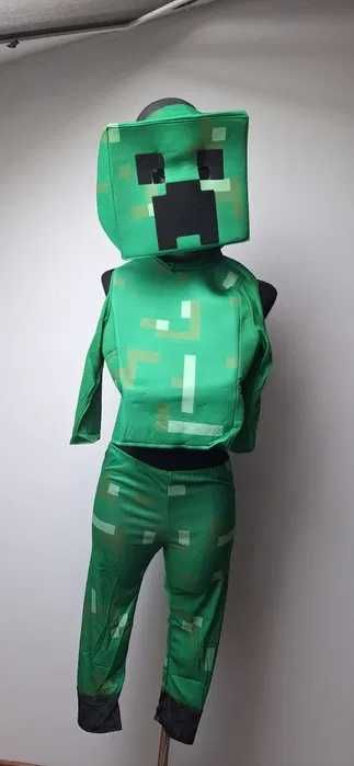 Strój przebranie na bal karnawał Creeper Minecraft 6-7 lat r. 116/122