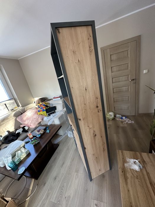 Wysoki regał BRW Dąb aristan