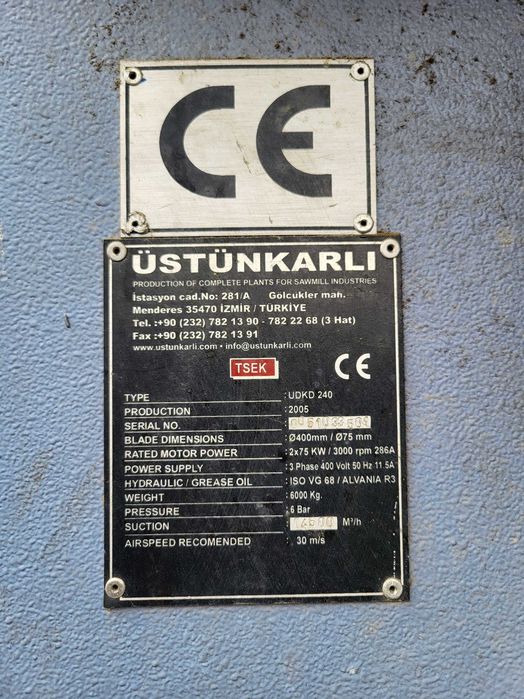 Wielopiła dwuwałowa Ustunkarli - Silniki 2x75 kw