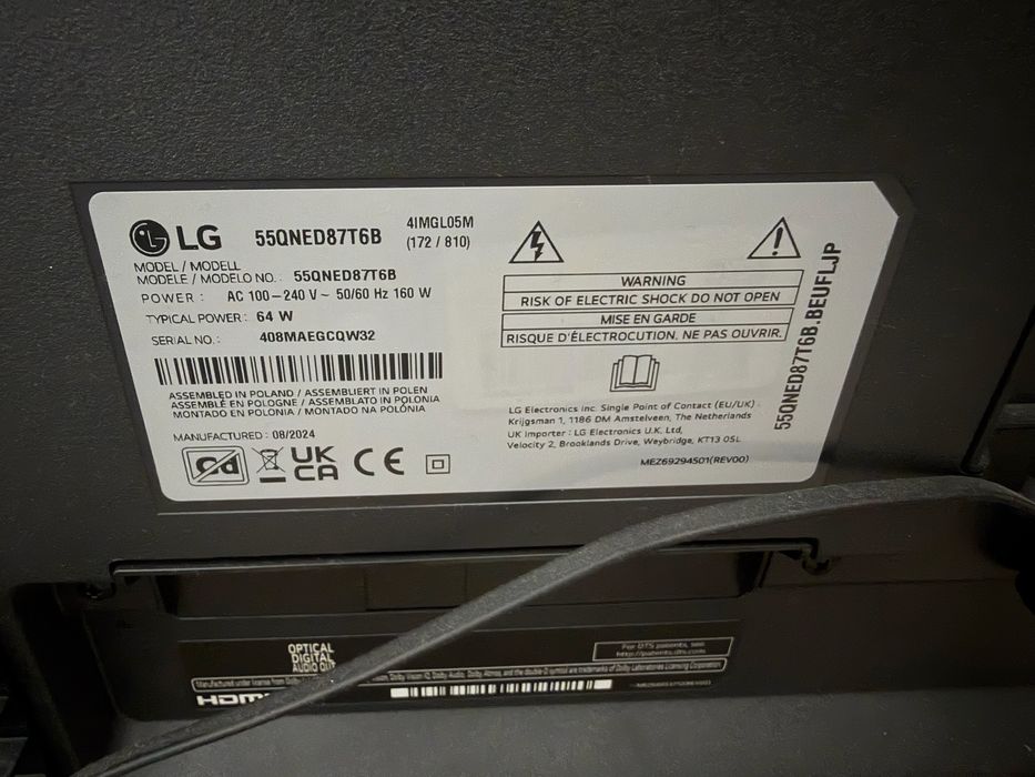 Lg qned 55 com govee lights