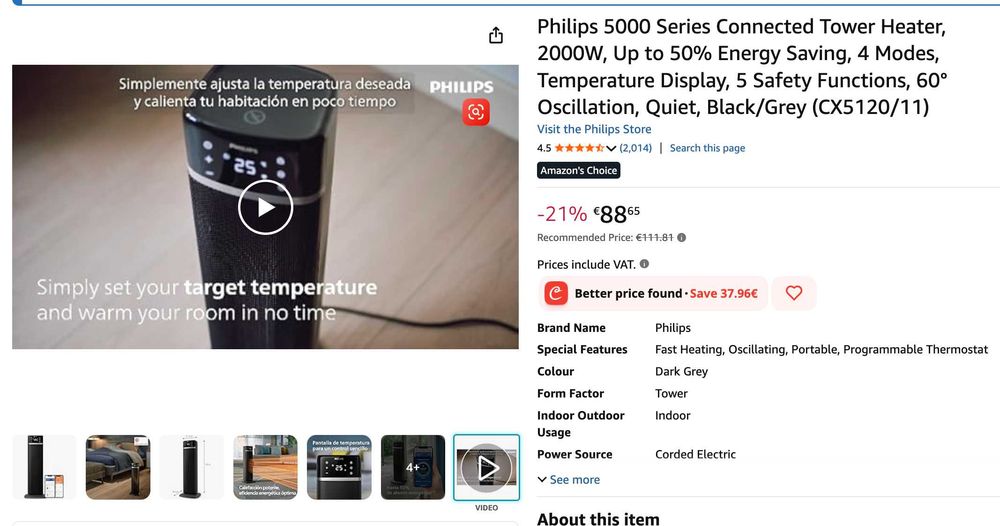 Aquecedor Philips 5000