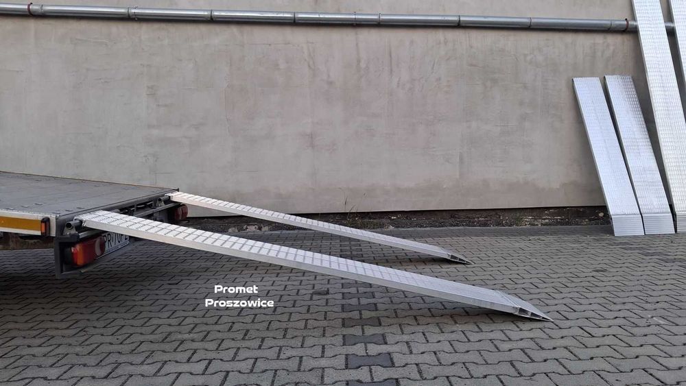 2 Najazdy Aluminiowe 250 x 32cm Panelowe do 2,5T. Podjazdy - Laweta
