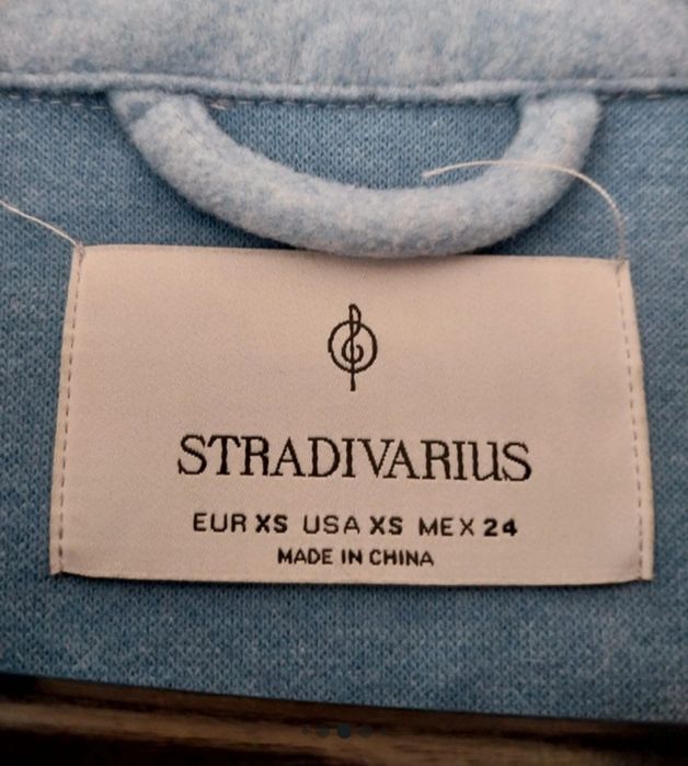 Casaco Curto / Sobrecamisa Azul Bebé Stradivarius