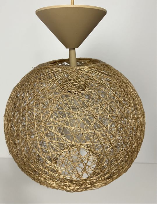 Oprawa oświetleniowa klosz kula ze sznurka fi 26 cm