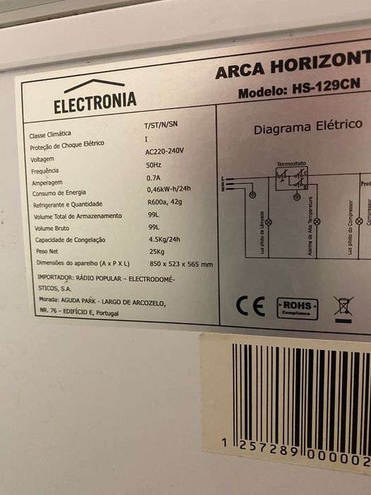 Arca horizontal branca