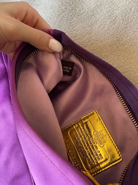 Coach Amanda Satin Foldover Clutch