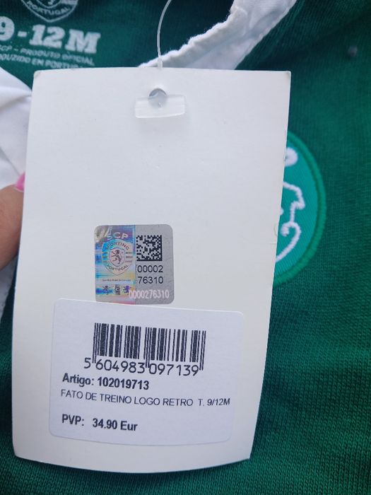 Lote de fato de treino sporting original