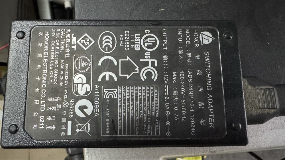 Monitor LED 18,5 cala AOC E943FWS VGA Zasilacz