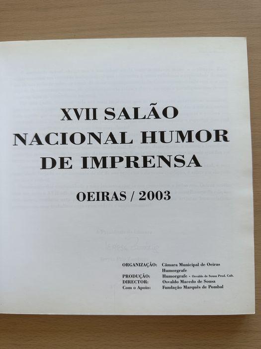 Livro XVII Salão Livre de Humor Nacional 2003