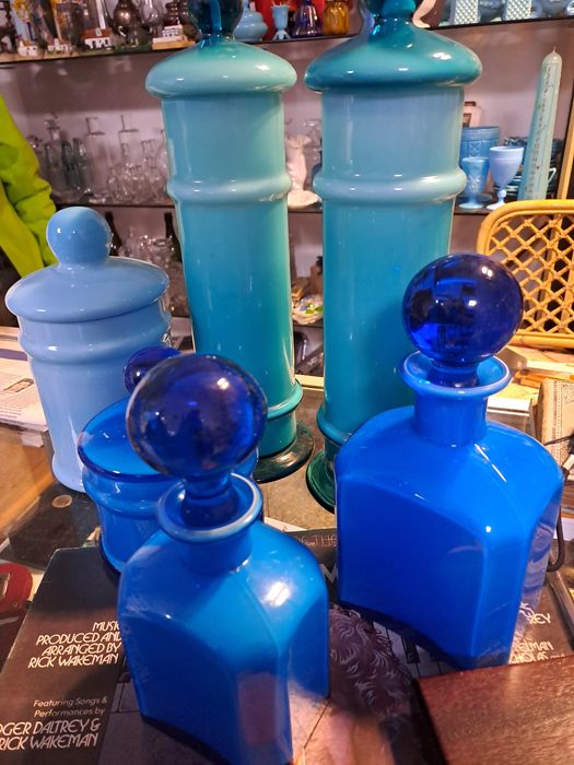 Vidro opala azul da Ivima