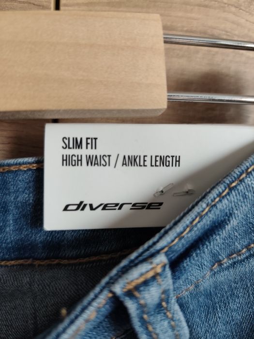 Diverse 36 slim fit high waist spodnie jeansowe nowe