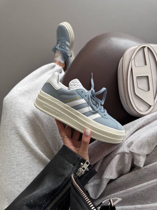 Уцінка! Adidas Gazelle Bold Blue кросівки голубі Адідас 38 (24)