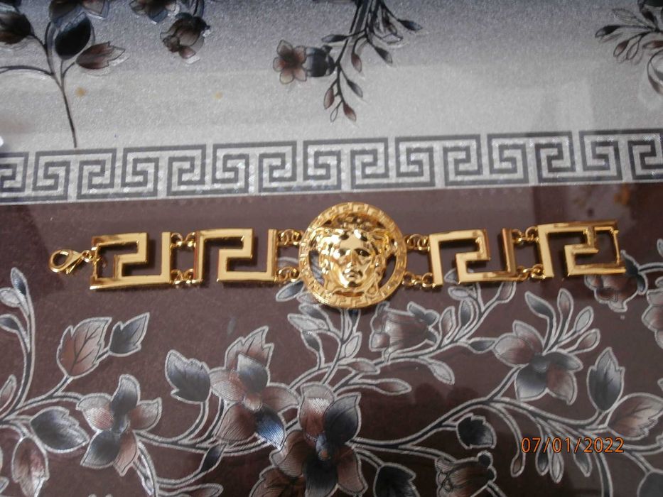 Bransoletka VERSACE Piękne duże LOGO Meduza - czytaj opis