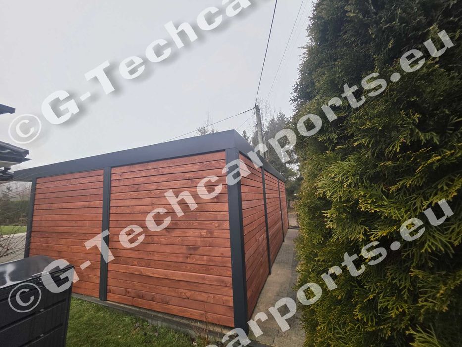 Carport stalowy 2 auta PREMIUM Podhale, wysoka nośność, Snieg strefa 5