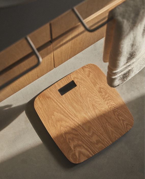 Balança Digital Madeira De Carvalho Zara Home NOVO