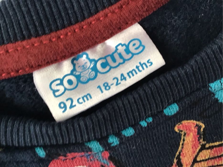 Zestaw Bluza i spodnie Monter + szaliczek + czapka rozm. 92 cm