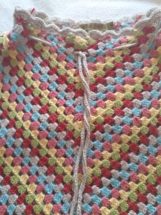 Xaile colorido em malha, ada gatti tamanho M
